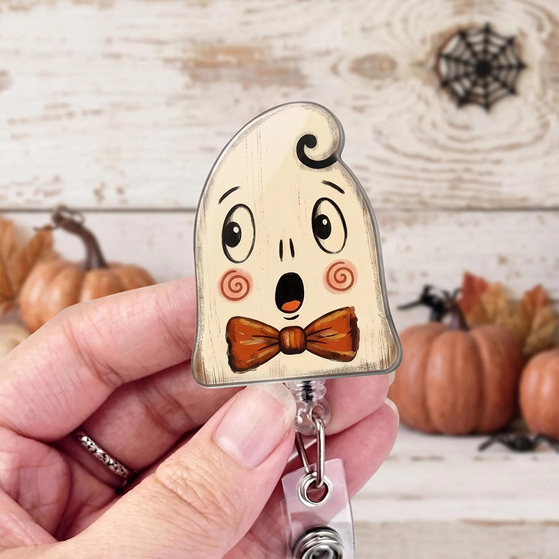 Vintage Retro Halloween Character Badge Reel