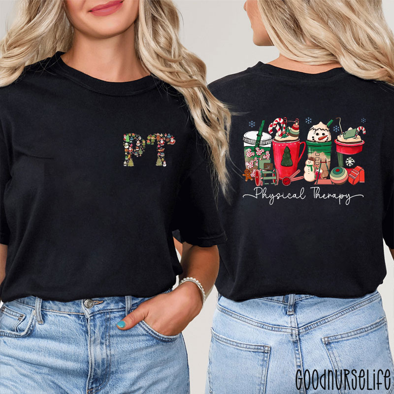 Festive PT Coffee & Treats Two Sided T-Shirt
