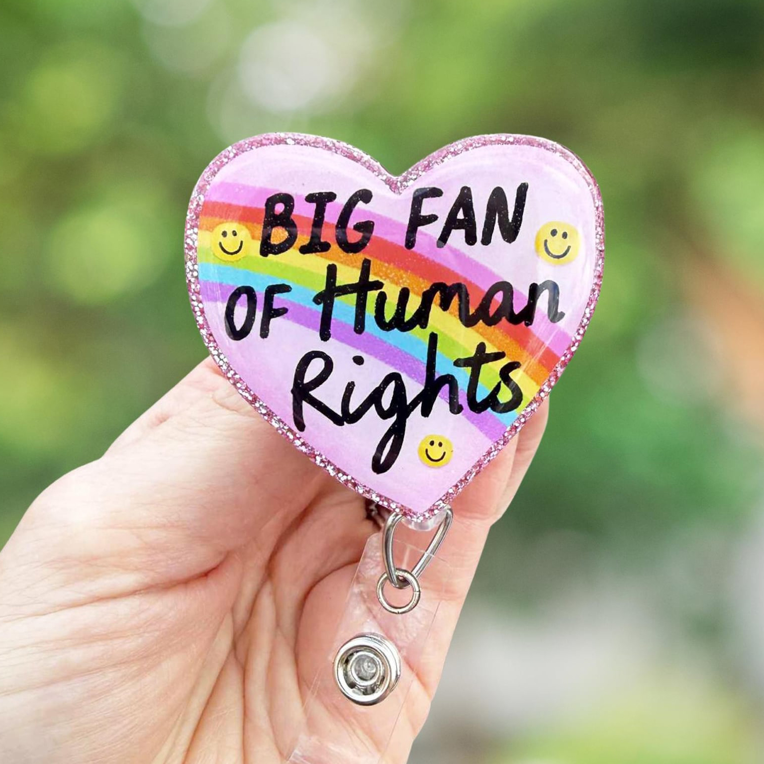 Big Fan Of Human Rights Badge Reel
