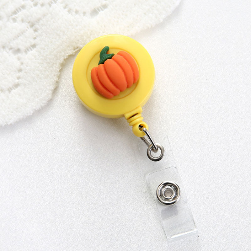 Cute Plant And Fruit Badge Reel