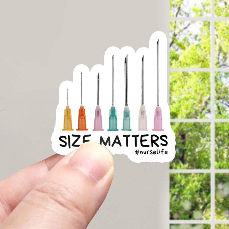 Size Matters Nurse Life Nurse Stickers