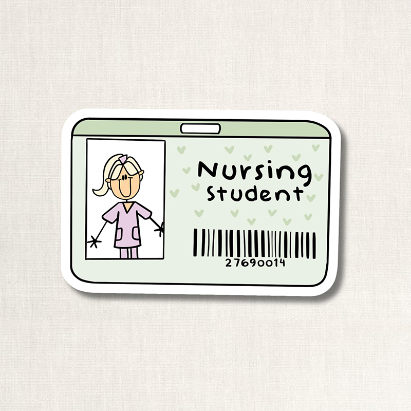 Nursing Student Badge Nurse Stickers