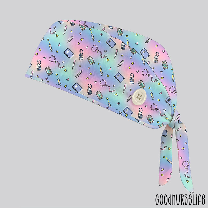 Medical Equipment Neon Nurse Scrub Cap