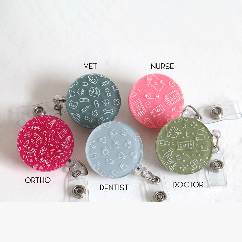 Personalized Medical Nurse Badge Reel