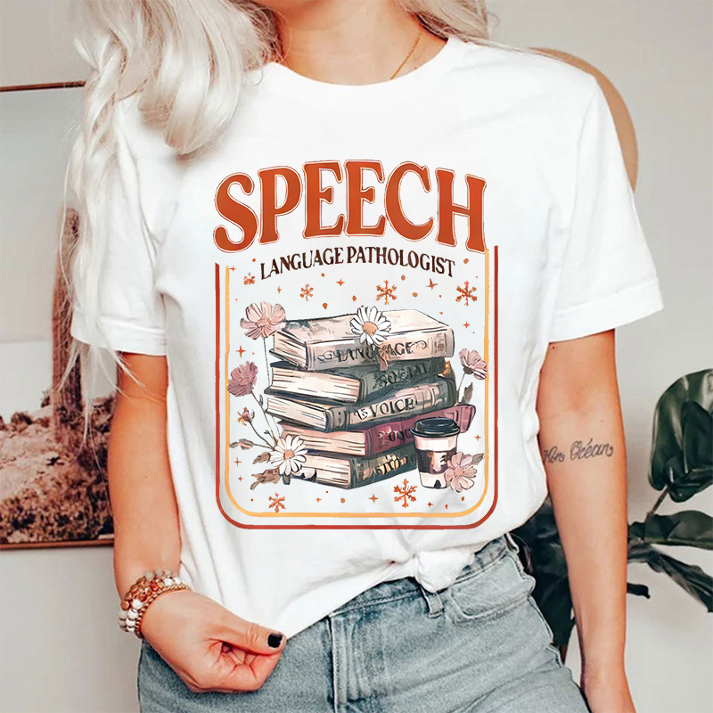Retro Style Speech Language Pathologist  T-shirt