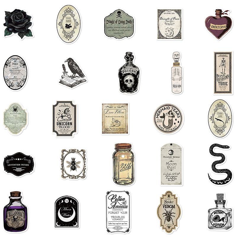 50PCS Pharmacist Potion Doodle Nurse Stickers