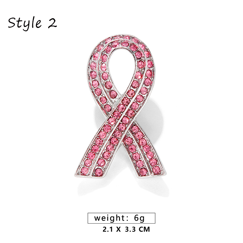 Diamond Breast Cancer Awareness Nurse Pin