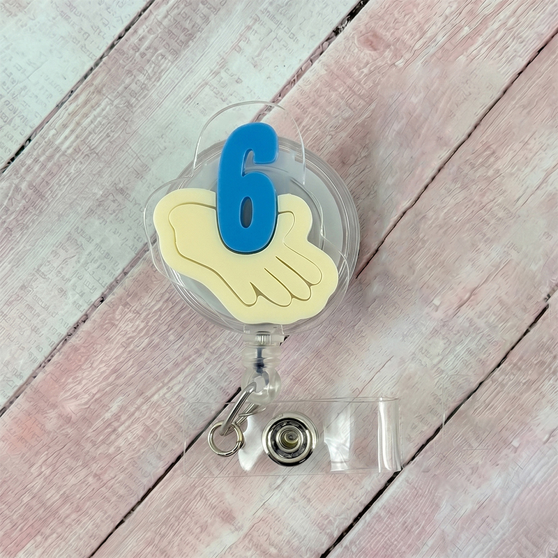 Funny 6 7 Nurse Badge Reel