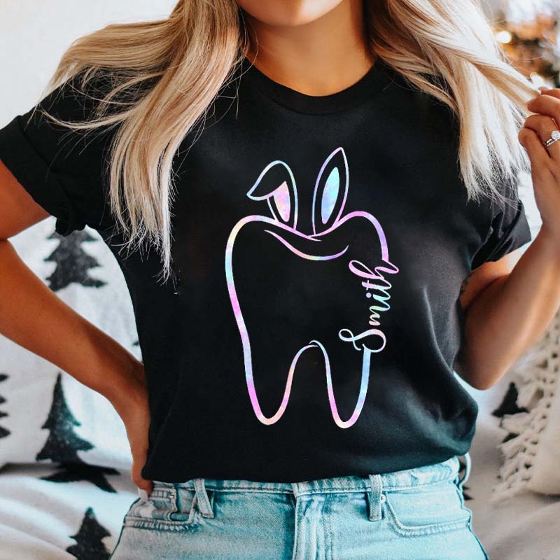 Personalized Easter Dental Hygienist Nurse T-Shirt