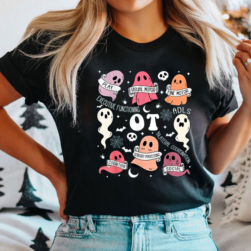 Halloween Cute Trick Or Treat Ghost OT T-Shirt
