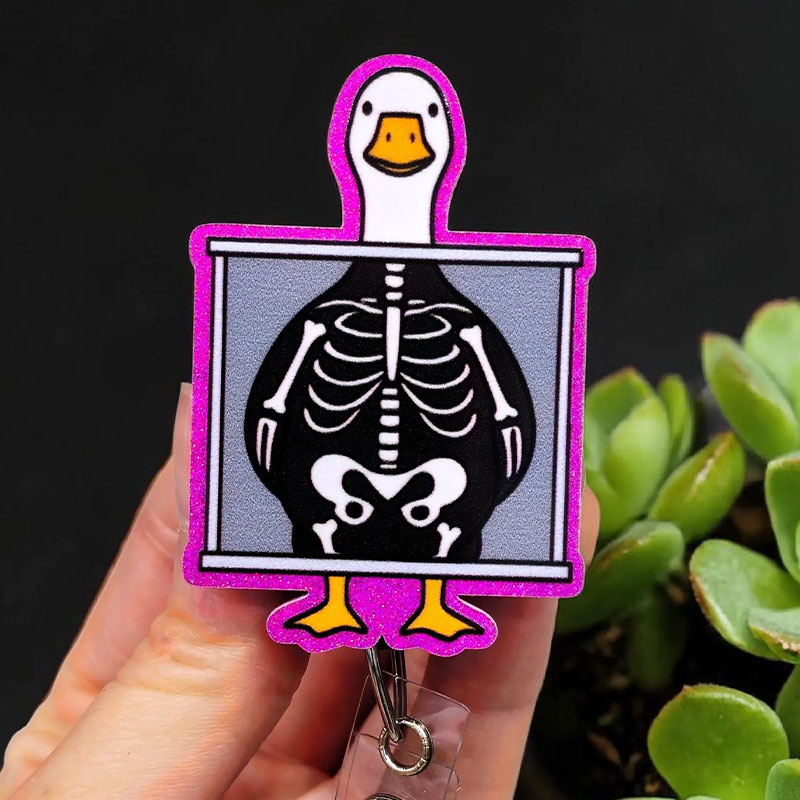 Silly Xray Goose Badge Reel