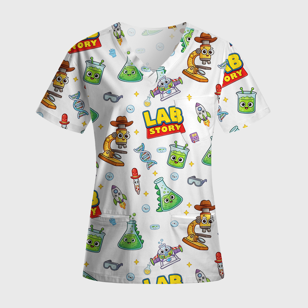 LAB Story Laboratory Antimicrobial Scrubs Sets