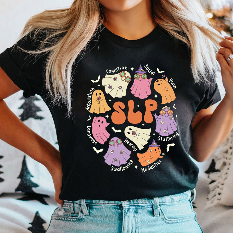 Halloween SLP Cute Ghost T-Shirt