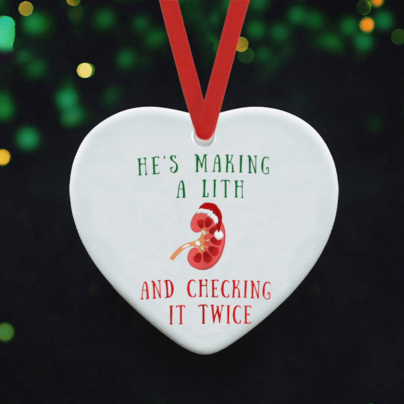 Silent Night Foley Night Nurse Ceramic Christmas Ornament