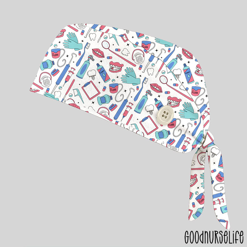 Go Floss Yourself Nurse Scrub Cap