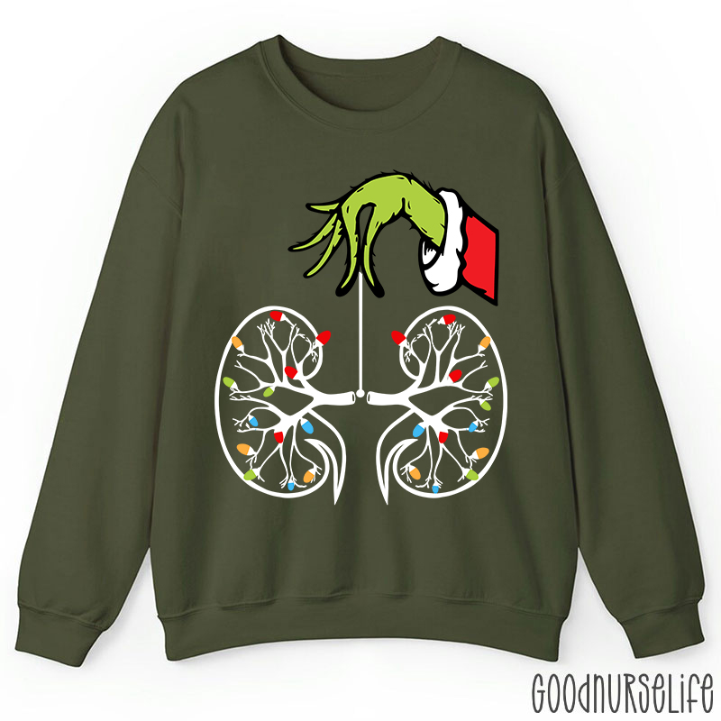 Kidney With Lights Christmas Sweatshirt