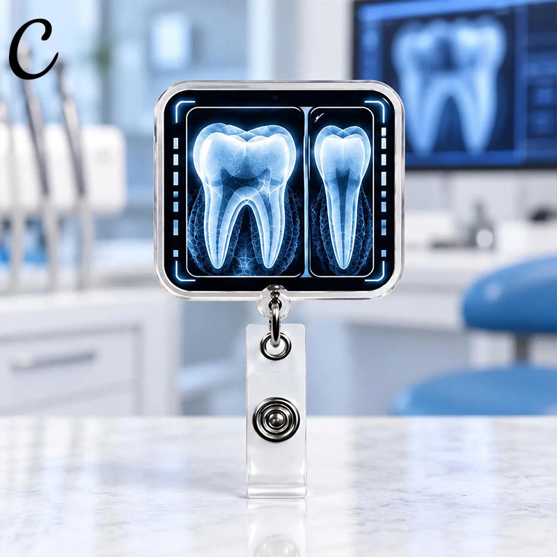 Radiology Tooth Badge Reel