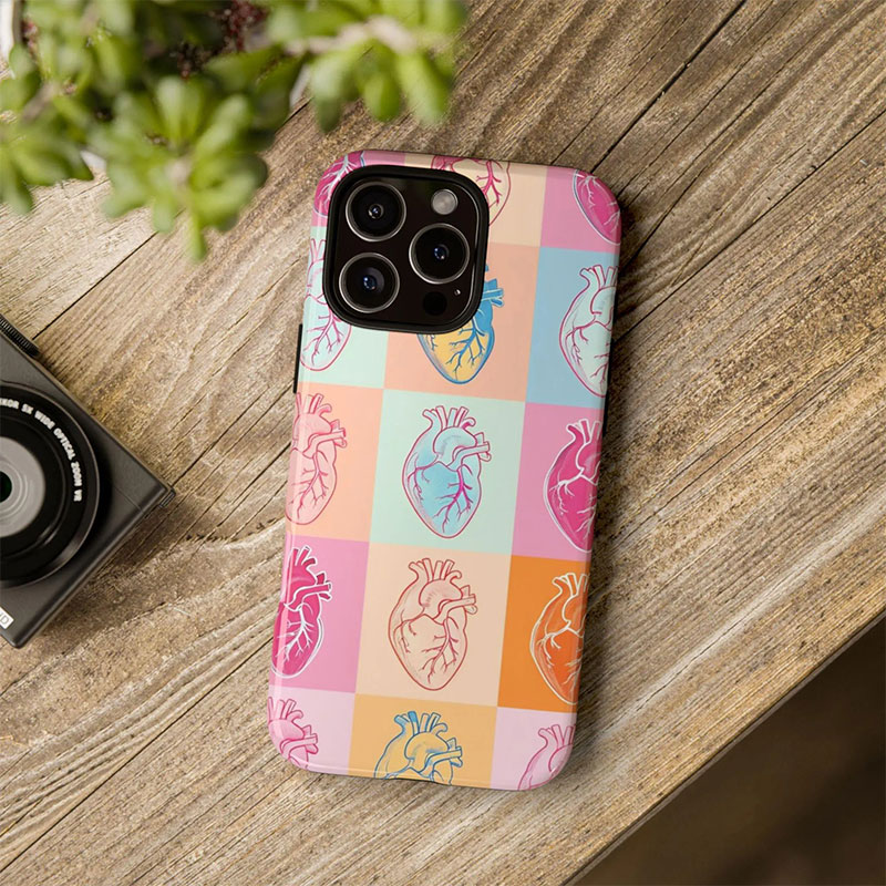 Colorful Heart Nurse Phone Case
