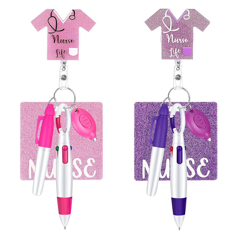 Glitter Nurse Uniform Nurse Badge Reel
