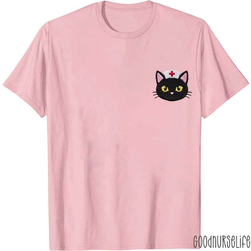 Funny Cute Nurse Cat Nurse T-shirt