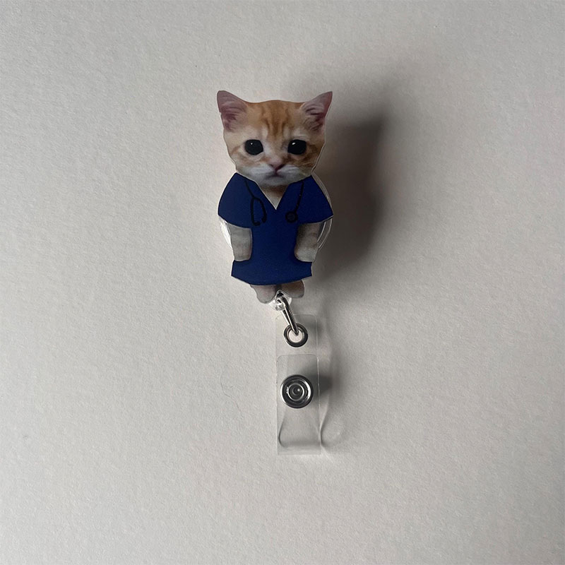 Cute Cat Meme Badge Reel
