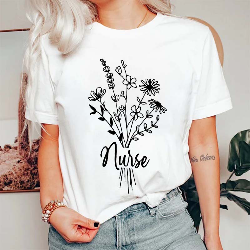 Wildflowers Nurse T-Shirt