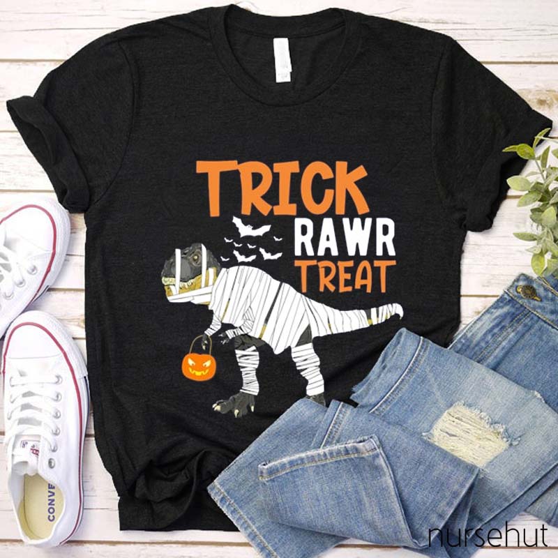 Trick Rawr Treat Nurse T-Shirt