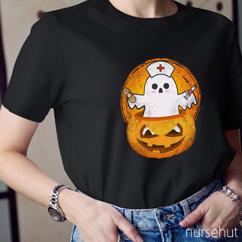 Boo Trick Or Treat Nurse T-Shirt