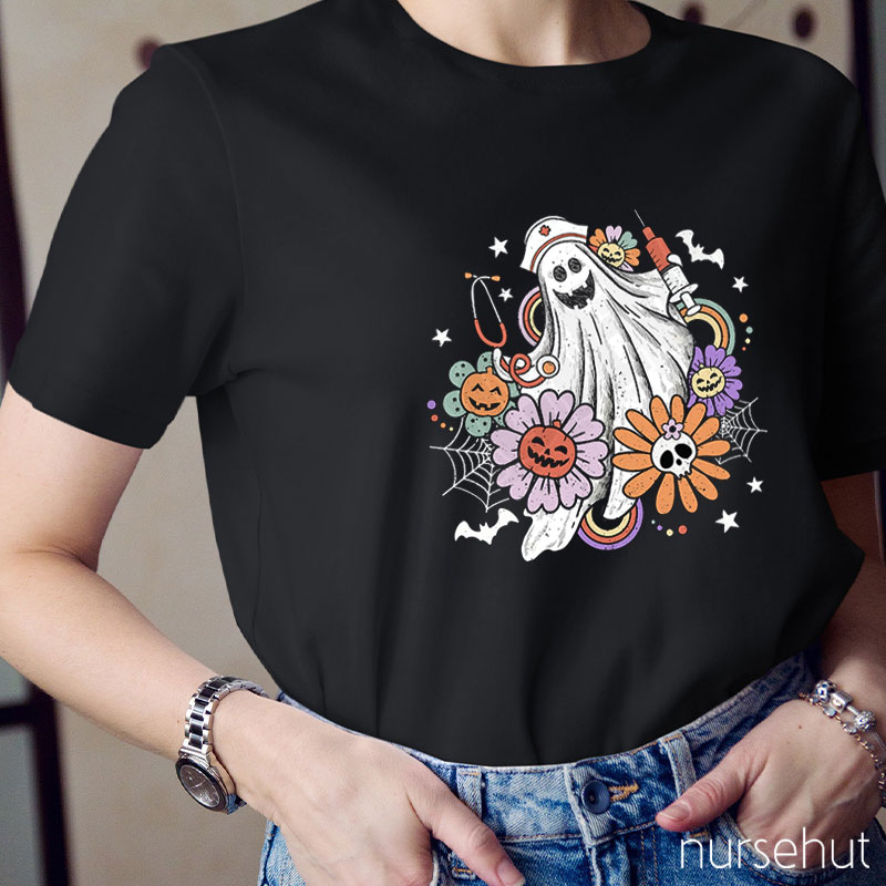 Daisy Pumpkin Nurse T-Shirt