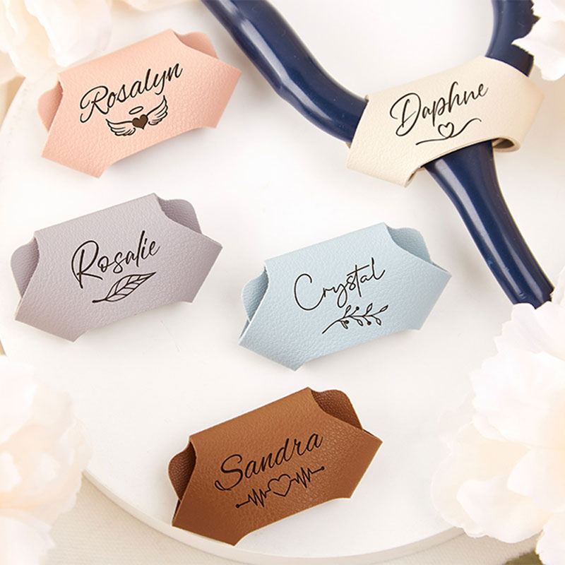 Personalized  Leather Stethoscope Tags Nurse Stethoscope ID Tag