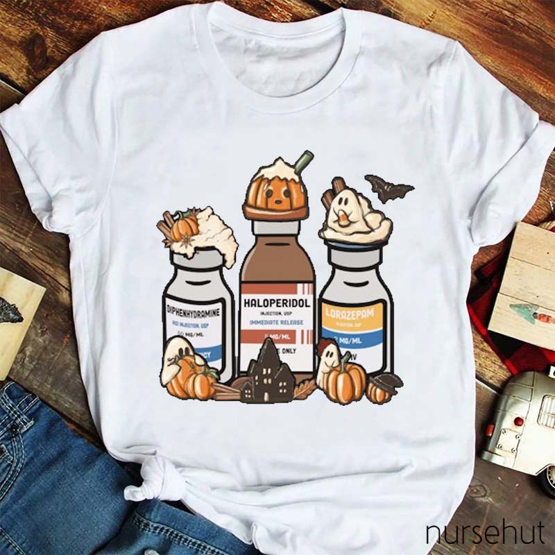 Propofol Pumpkin Spice Nurse T-Shirt