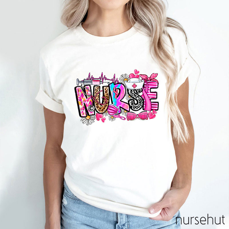 In October We Wear Pink Nurse T-Shirt