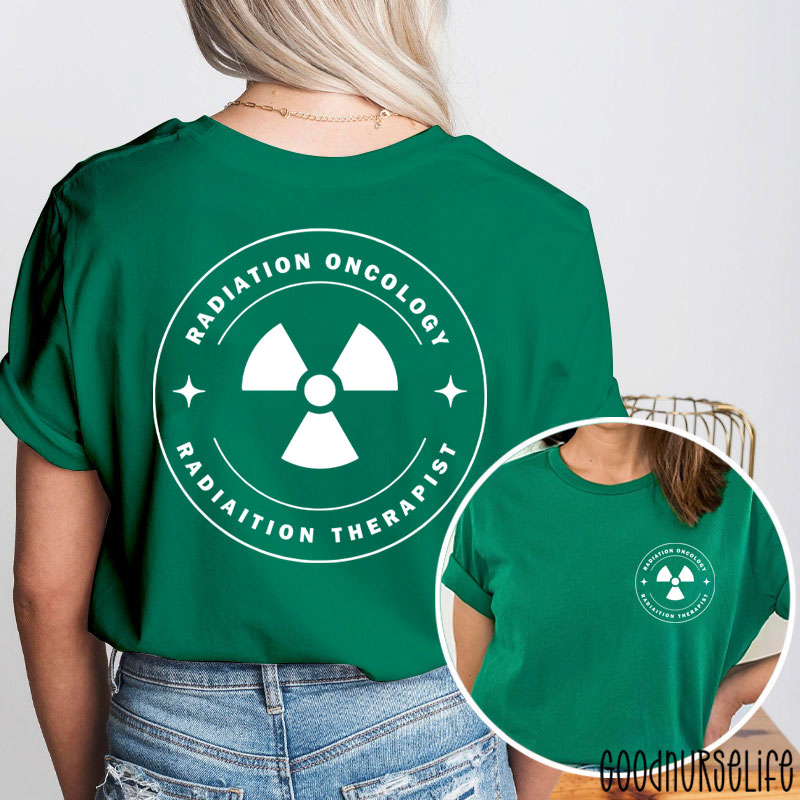 Personalized Medical Symbols Nurse Two Sided T-Shirt