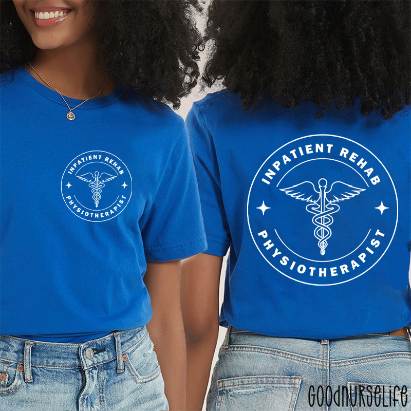 Personalized Medical Symbols Nurse Two Sided T-Shirt