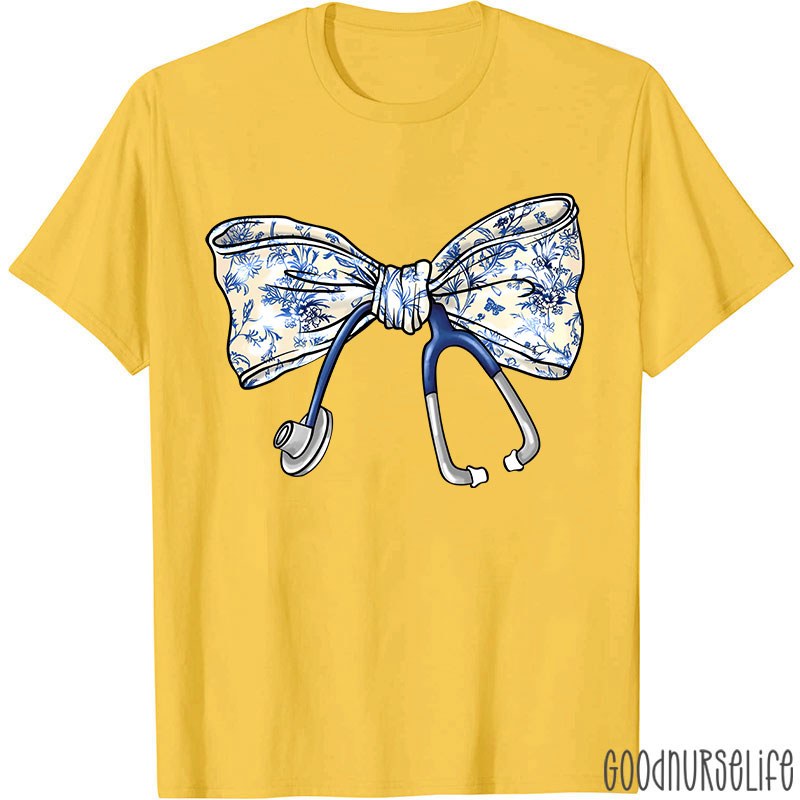 Stethoscope Bow Nurse T-Shirt
