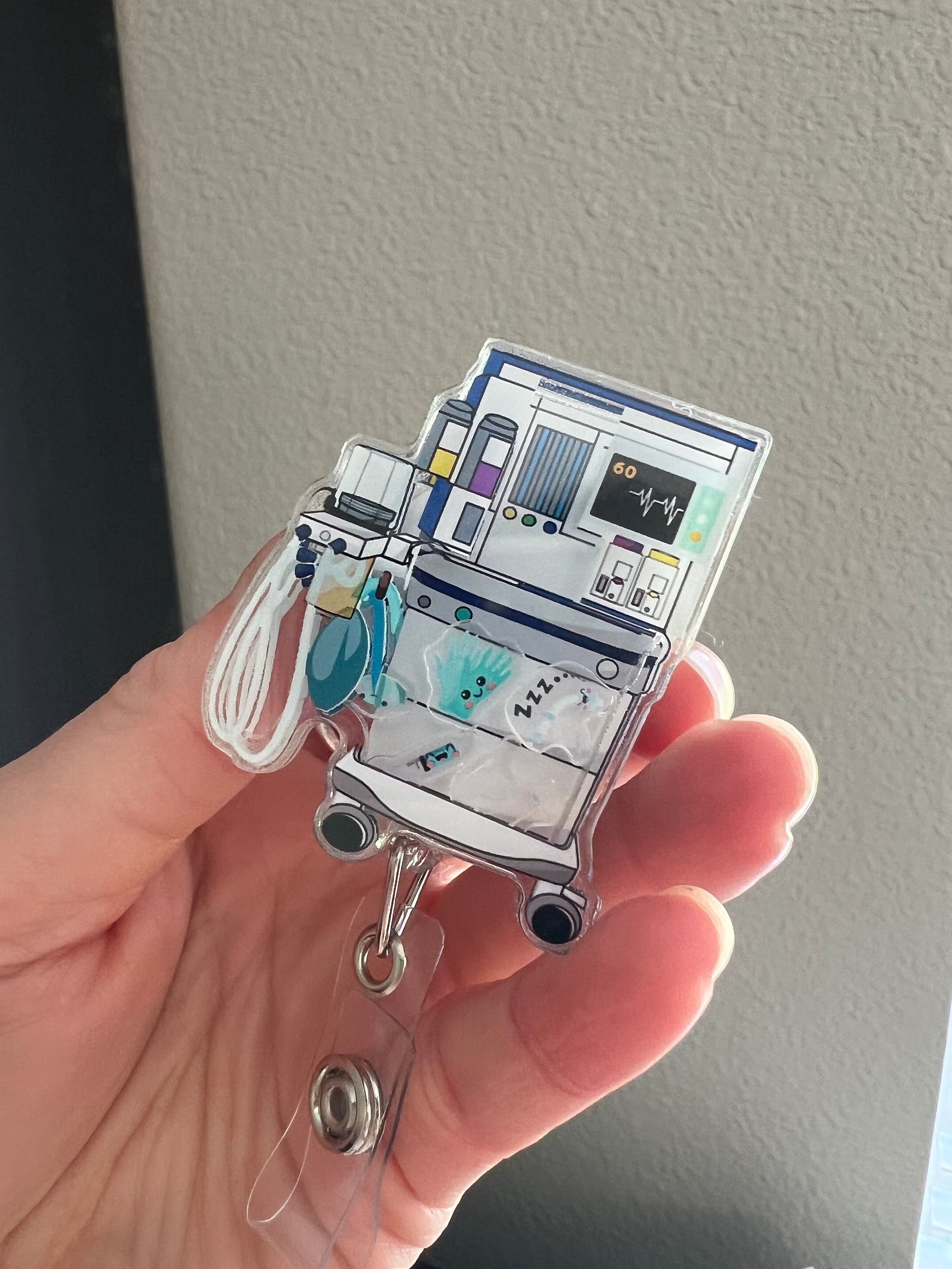 Anesthesia Machine Shaker Badge Reel