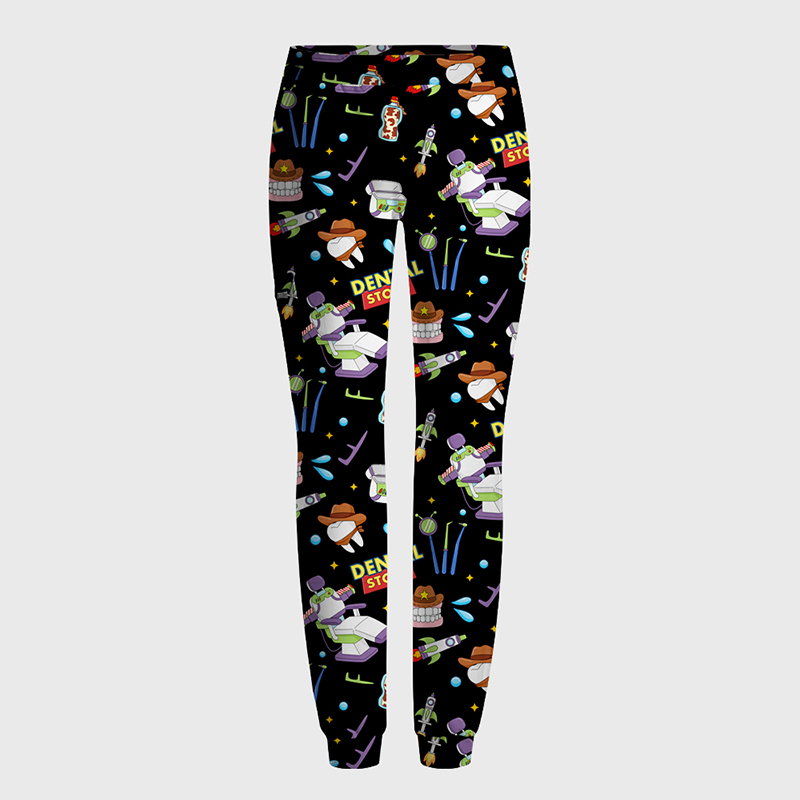 Dental Story All‑Over Print Medical Nurse Antimicrobial Scrubs Sets