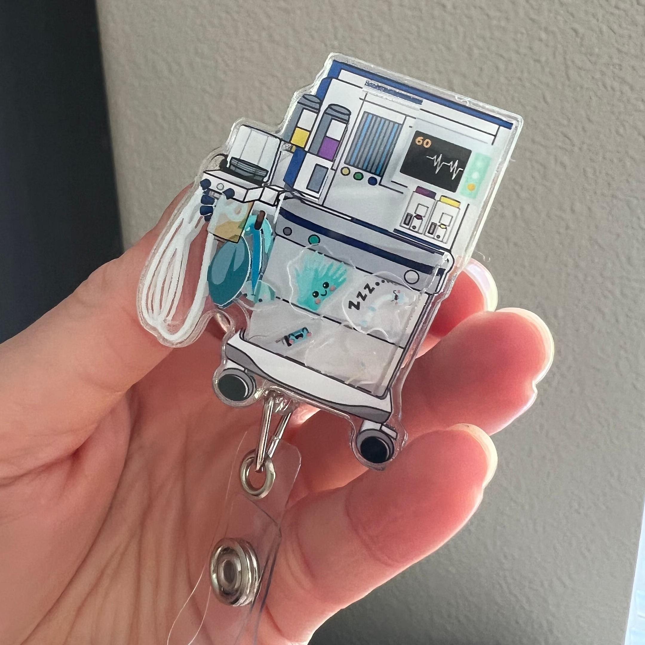 Anesthesia Machine Shaker Badge Reel