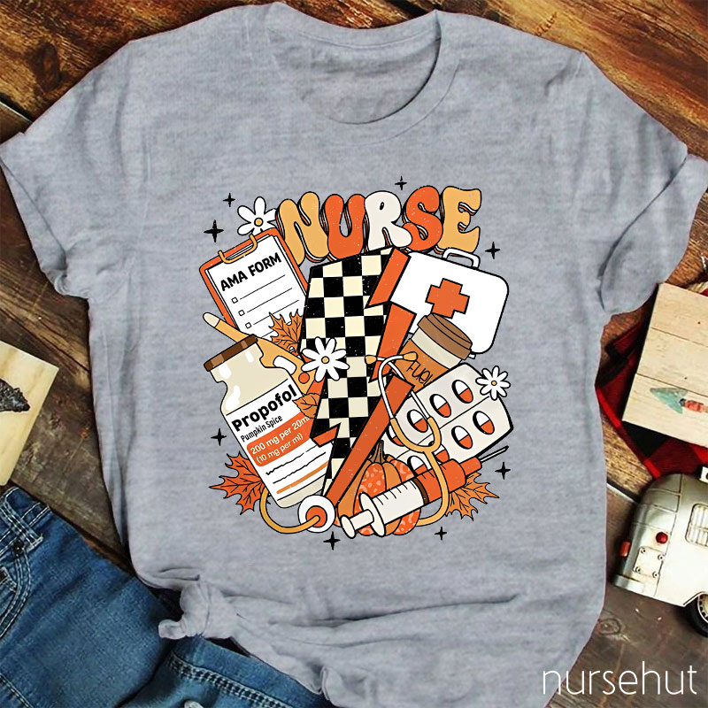 Autumn Nurse Life Nurse T-Shirt