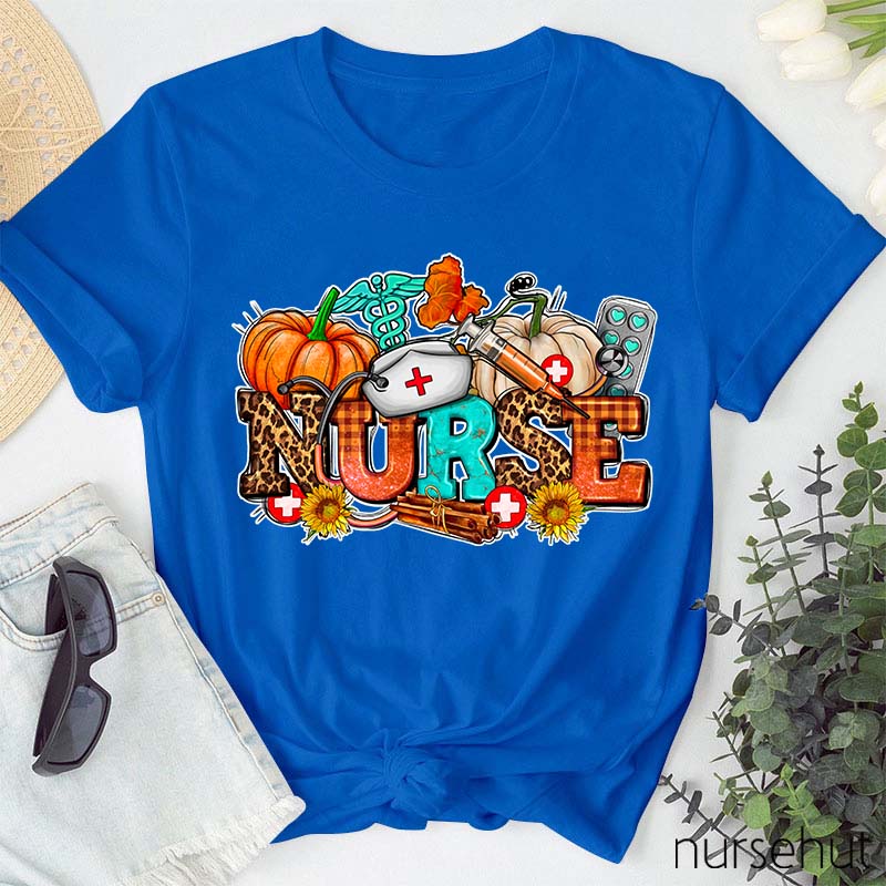 Nurse With Fall Element Nurse T-Shirt