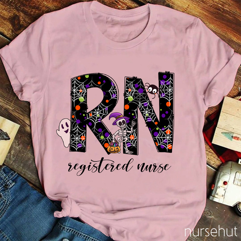 Personalized Halloween Crew Nurse T-Shirt