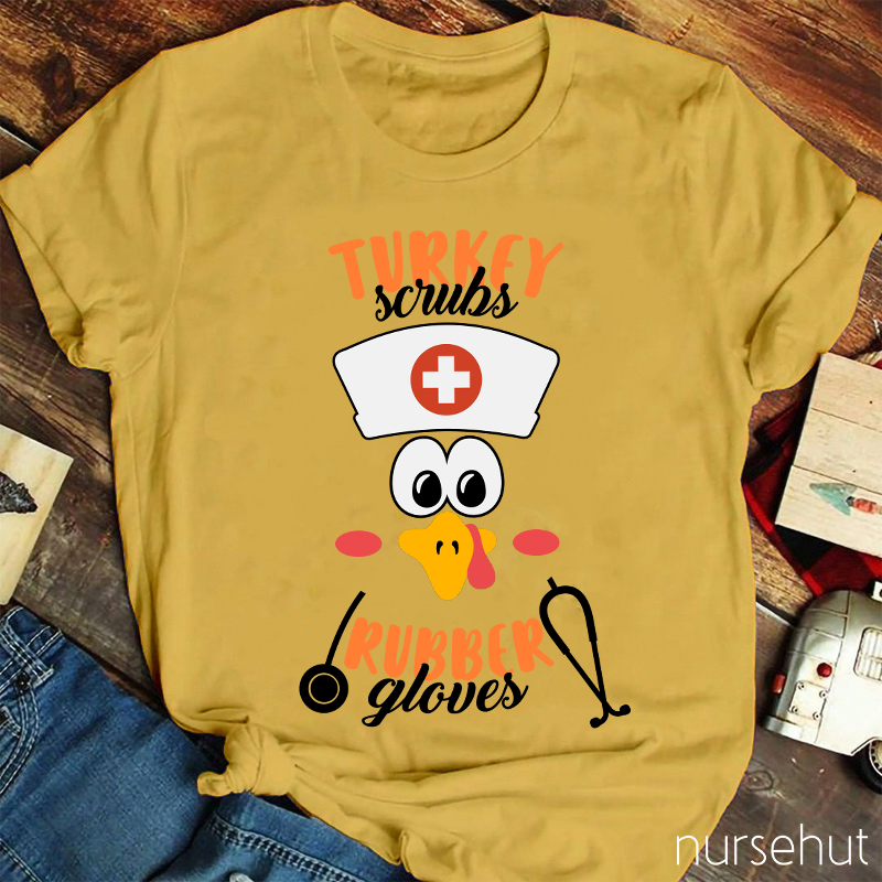 Turkey Scrubs Nurse T-Shirt