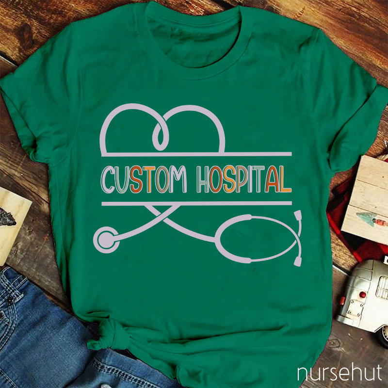 Personalized Custom Hospital Nurse T-Shirt
