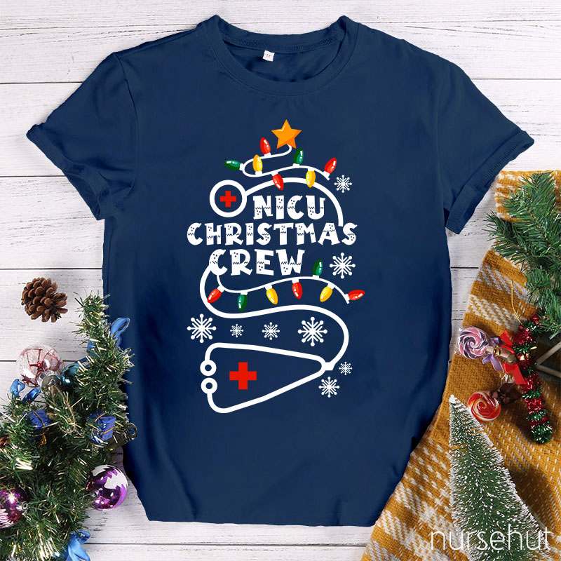 Personalized Christmas Crew Nurse T-Shirt