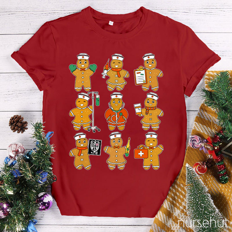 Gingerbread Man Nurse T-Shirt