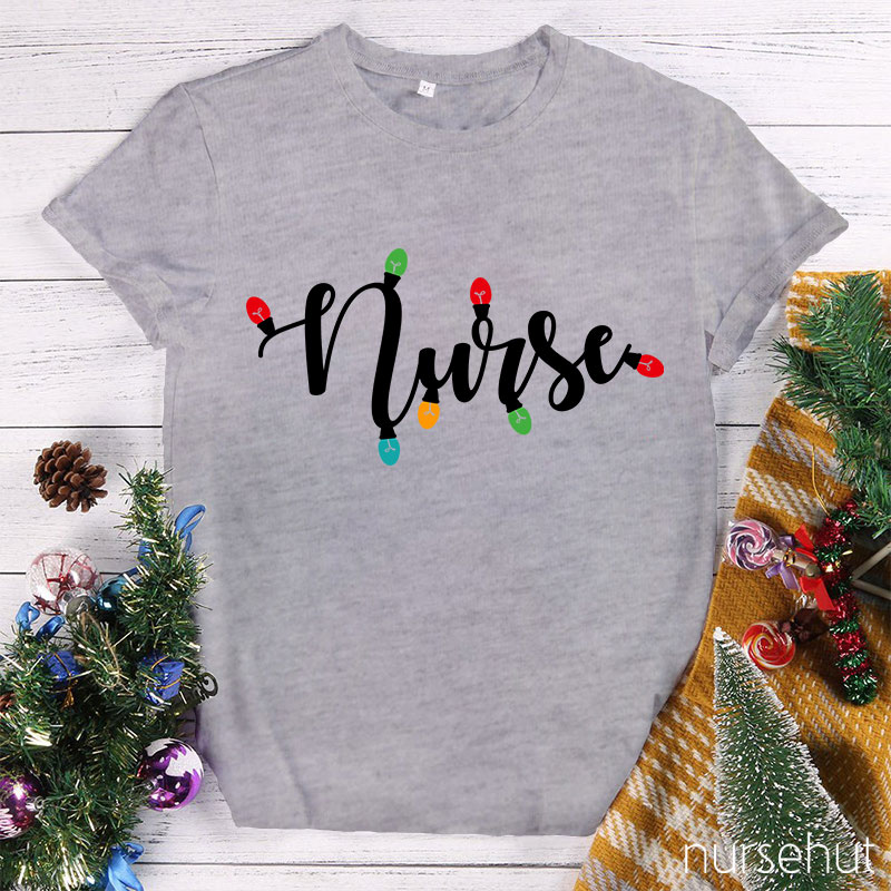 Christmas Light Nurse T-Shirt