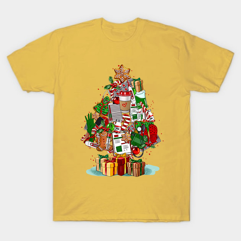 Nurse Christmas Tree Nurse T-Shirt