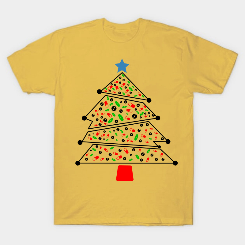 Pill Christmas Tree Nurse T-Shirt