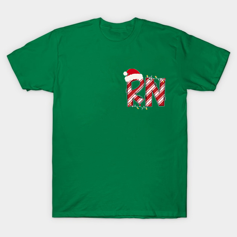 Personalized Christmas Style Nurse T-Shirt