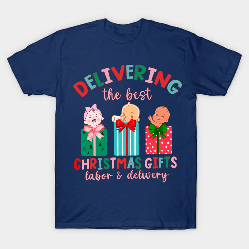 Delivering The Best Christmas Gifts Nurse T-Shirt